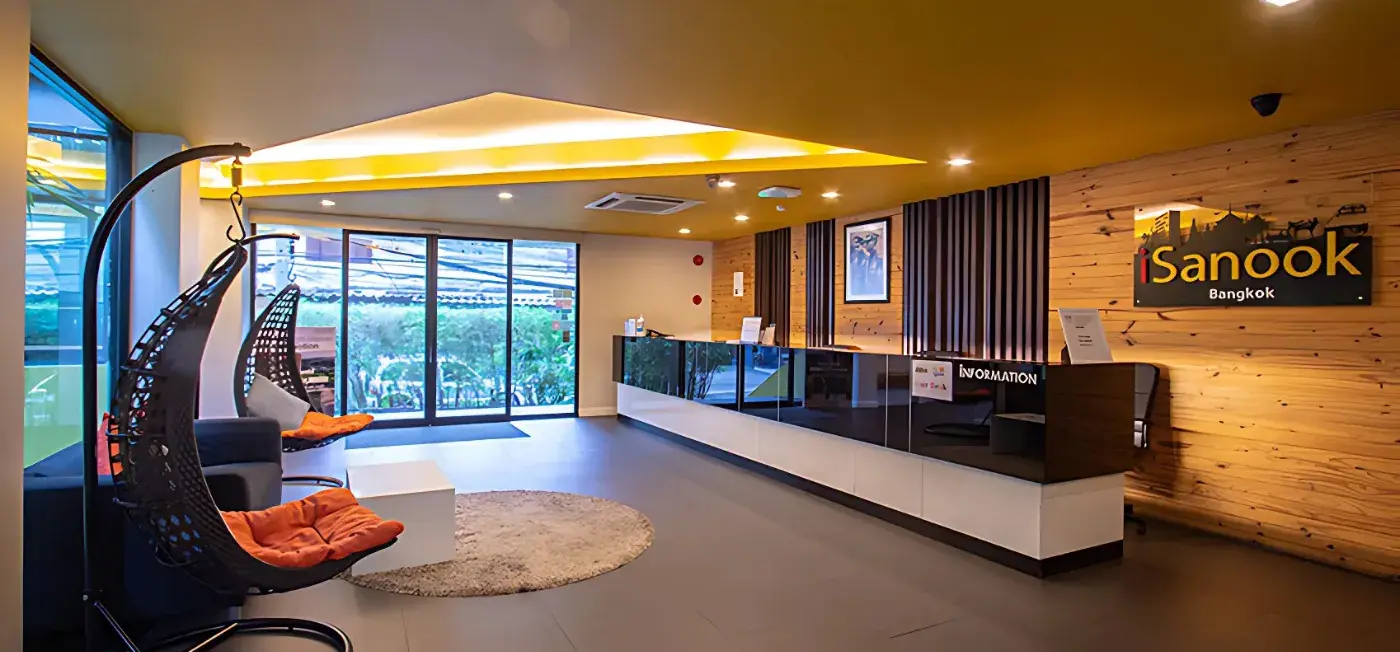 Reception view of Isanook Bangkok Hotel Bangkok
